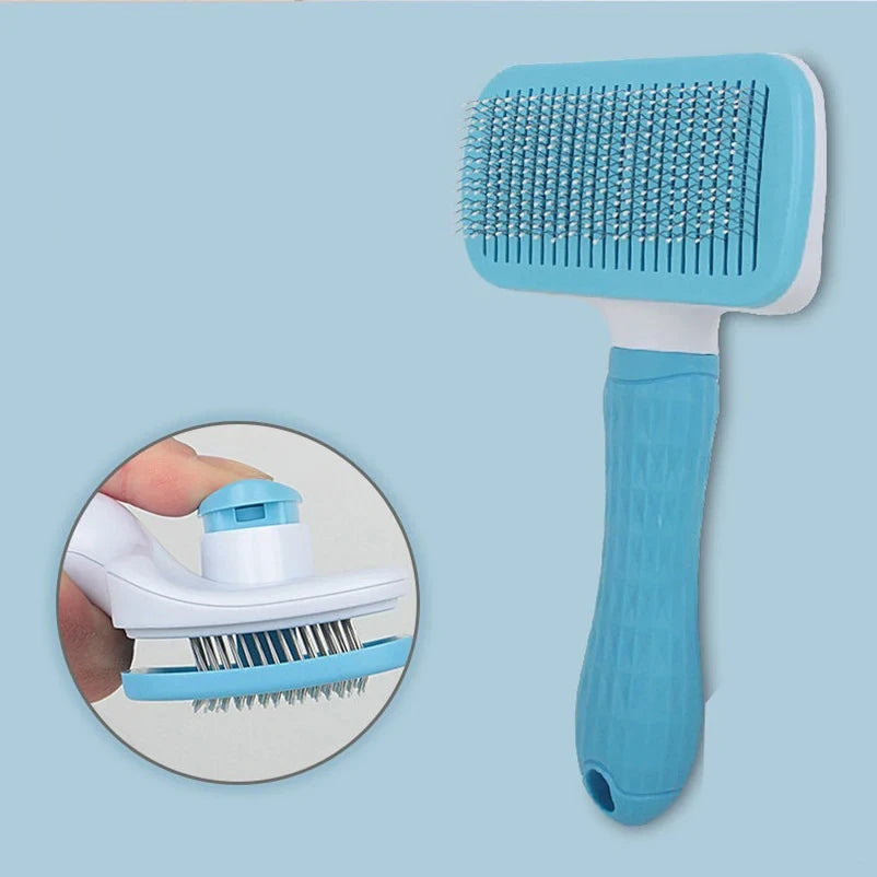Self-Cleaning Pet Grooming Brush