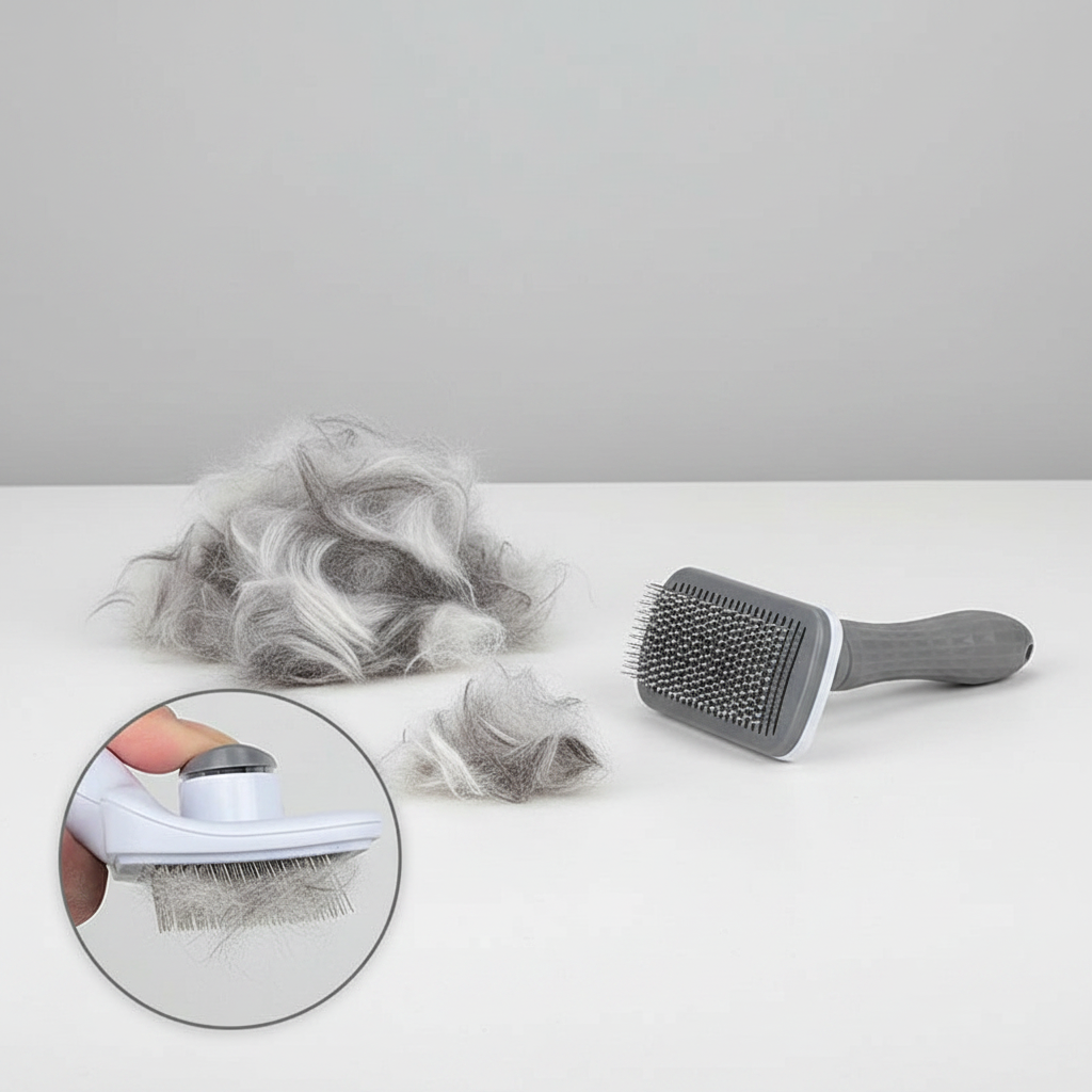 Self-Cleaning Pet Grooming Brush